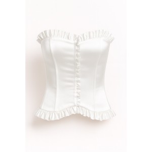 Κορσέ Λευκό κλειστό Κορσέ Λευκό κλειστό