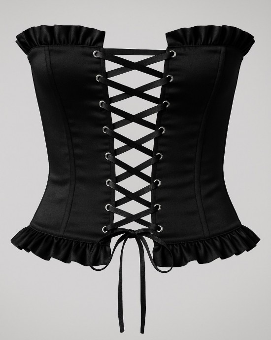 Κορσέ Μαύρο κλειστό Κορσέ Μαύρο κλειστό